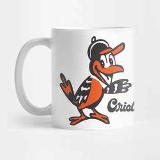 Baltimore Orioles Bird Vintage Retro Baseball Mug